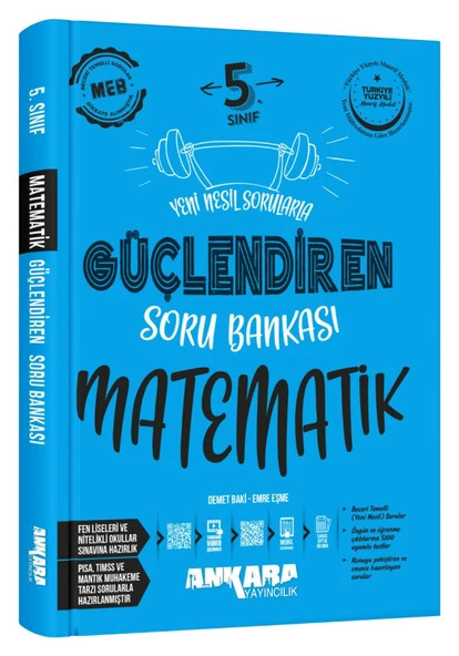 Ankara 2025 5. Sınıf Matematik Güçlendiren Soru Bankası Güncel Müfredat ürün görseli 1