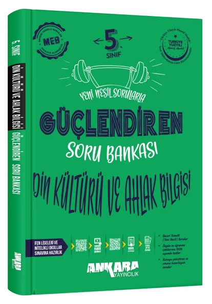 Ankara 2025 5. Sınıf Din Kültürü Güçlendiren Soru Bankası Güncel Müfredat ürün görseli 1