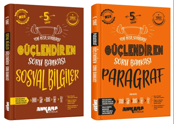 Ankara 2025 5. Sınıf Sosyal + Paragraf Güçlendiren Soru Bankası Seti 2 Kitap Güncel Müfredat ürün görseli 1