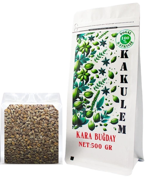 KAKULEM SERTİFİKALI Kara Buğday Tavuk Güvercin Kuş Yemi 500 GR ürün görseli 1