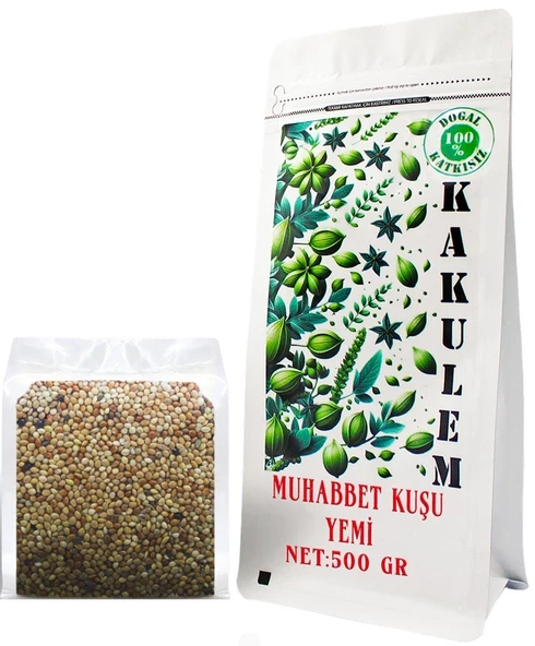 KAKULEM SERTİFİKALI Premium Karışık Muhabbet Kuşu Yemi 500 GR ürün görseli 1