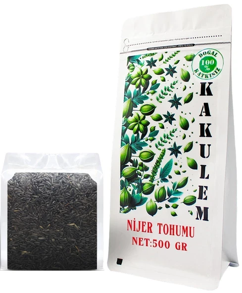 KAKULEM SERTİFİKALI Doğal Kızıştırıcı Nijer Tohumu 500 GR ürün görseli 1