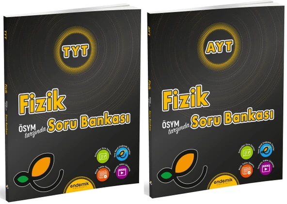 Endemik 2025 Tyt Ayt Fizik Soru Kitabı Seti 2 Kitap ürün görseli 1