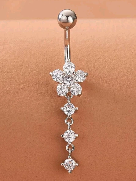 Çiçek Göbek Piercing - Resim 2