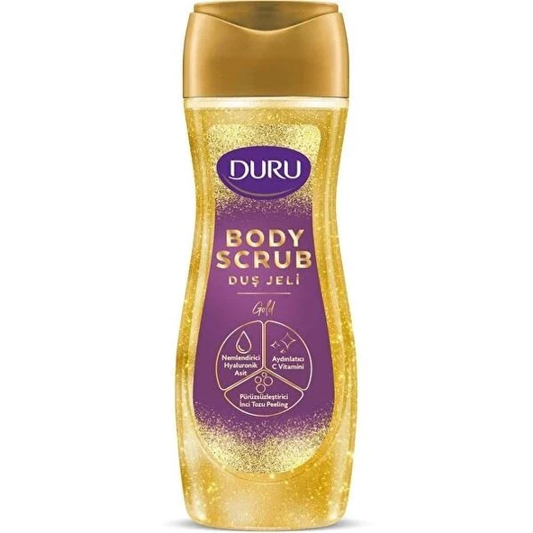 Duru Duş Jeli 450 Ml Body Scrub Gold - Resim 5