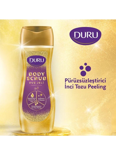Duru Duş Jeli 450 Ml Body Scrub Gold - Resim 2