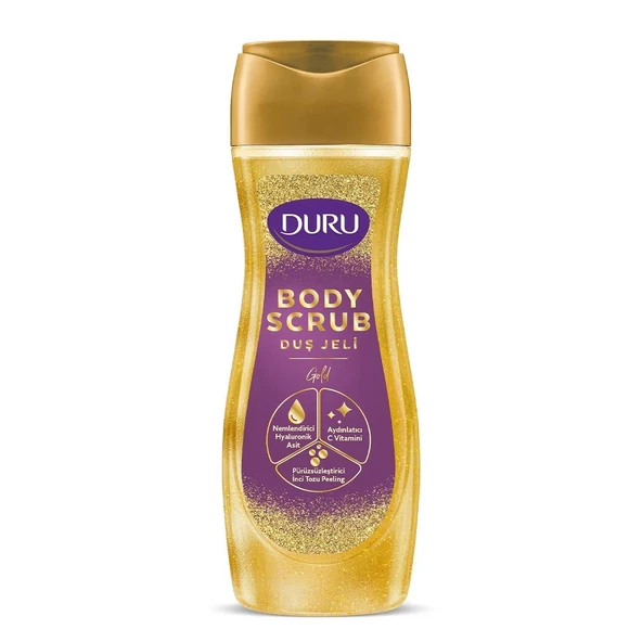 Duru Duş Jeli 450 Ml Body Scrub Gold ürün görseli 1