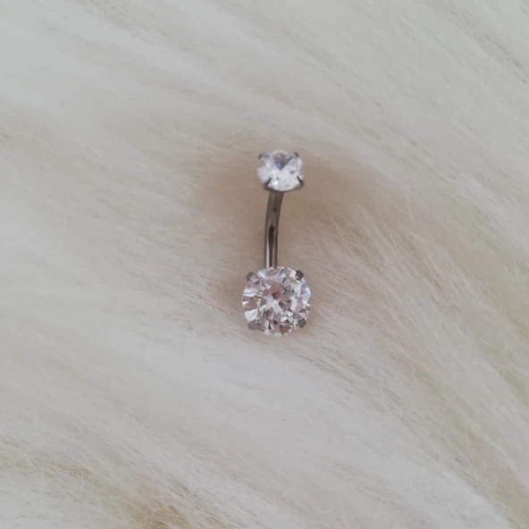 Tek Taş Göbek Piercing N5 ürün görseli 1