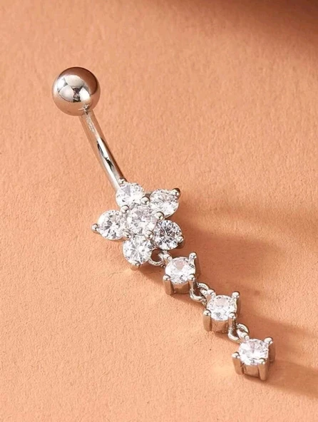 Çiçek Göbek Piercing N5 ürün görseli 1
