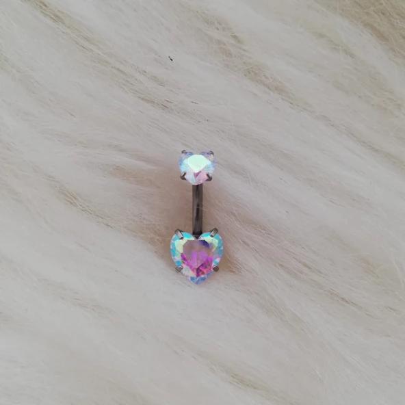 Kalp Göbek Piercing N4 ürün görseli 1