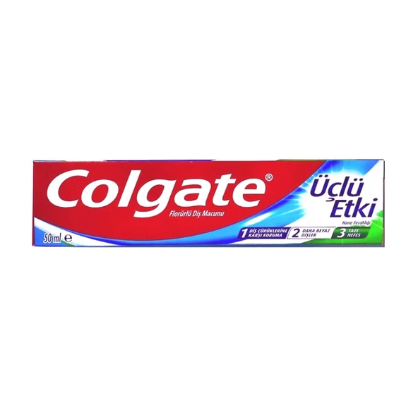 Colgate Üçlü Etki Diş Macunu 50 ml X 3 ADET - Resim 2