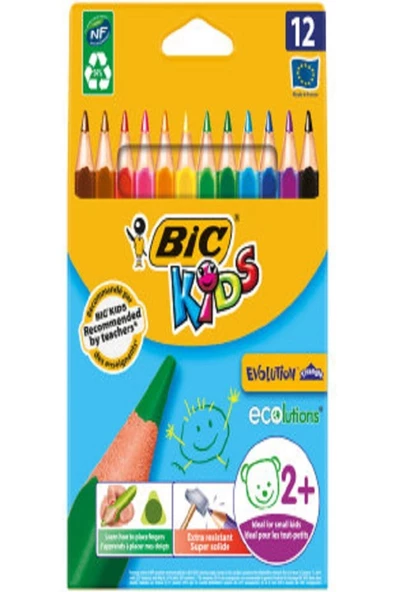 Kids Evolution Triangle Üçgen Jumbo Boya Kalemi 12 Renk ürün görseli 1