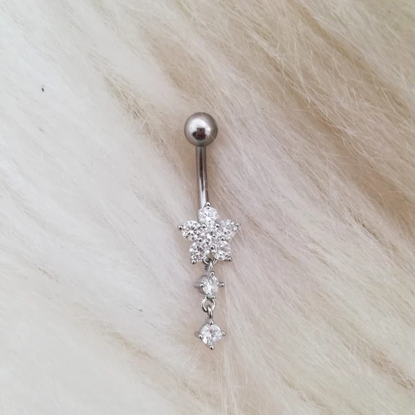 Çiçek Göbek Piercing N3 ürün görseli 1