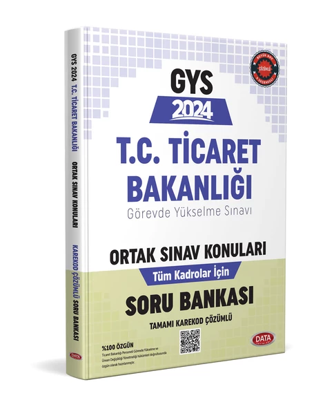 Data 2024 GYS Ticaret Bakanlığı Ortak Konular Soru Bankası Görevde Yükselme Data Yayınları ürün görseli 1