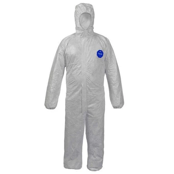 Tyvek 500 Xpert Başlıklı Kağıt Tulum  L - Resim 3