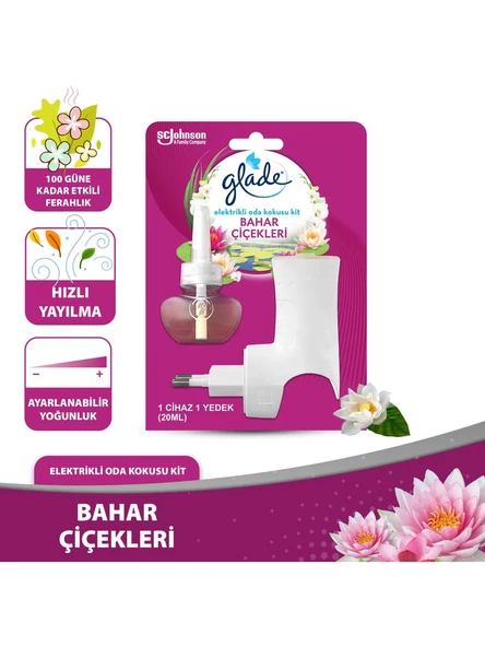 Glade Elektrikli Oda Kokusu Sprey Kit Bahar Çiçekleri ürün görseli 1