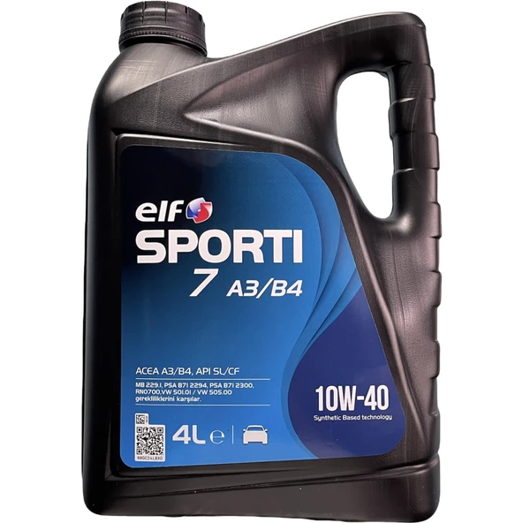 Elf Sporti 7 10W-40 Acea A3/B4 Sentetik Motor Yağı 4 L + Yeşil Antifriz 3 L ürün görseli 1