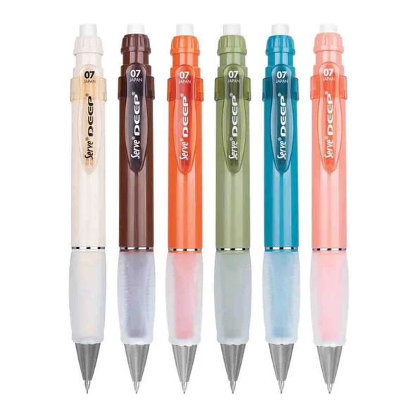 Serve Deep Uçlu Kalem Toprak Tonları 0.7 mm 6'lı Set ürün görseli 1