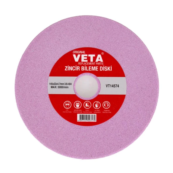 Veta VT14574 Zincir Bileme Diski 145x22x4.7mm 3/8 - 404 ürün görseli 1