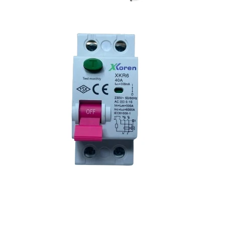 Xkoren 2X40 300ma 6kA Monofaze Kaçak Akım Rölesi XKR62P-300-40 ürün görseli 1