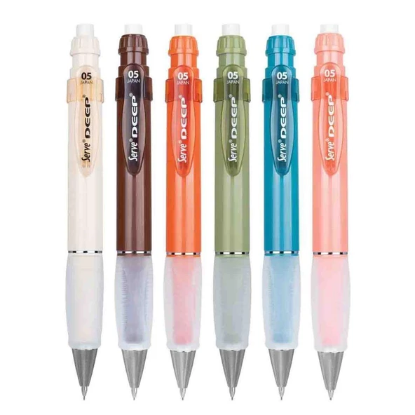 Serve Deep Uçlu Kalem Toprak Tonları 0.5 mm 6'lı Set ürün görseli 1