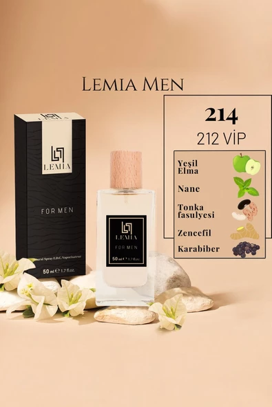 LEMİA 214 212 Vipp Erkek Edc 50ml ürün görseli 1