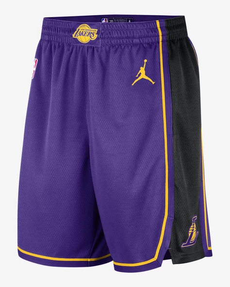 Los Angeles Lakers Statement Edition Jordan Dri-FIT NBA Swingman Erkek Basketbol Şortu M Beden ürün görseli 1