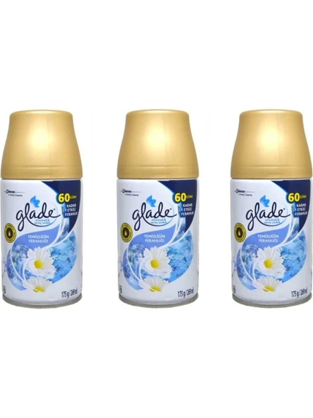 Glade Yedek Sprey Oda Kokusu Temizliğin Ferahlığı 269 ml x 3 Adet ürün görseli 1