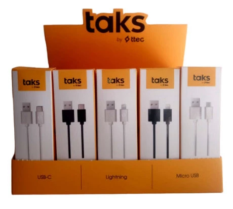 Ttec Taks Kablo Standlı 1 Paket 35 Adet 1Metre Şarj Ve Veri Kablosu 5DK33 15 ios 15 Type-c 5 Micro ürün görseli 1