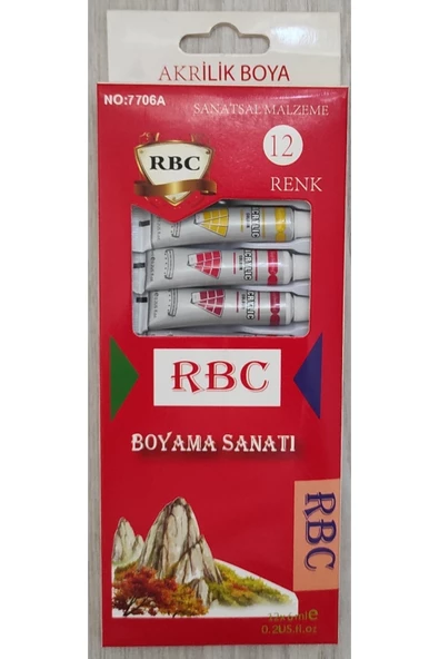 Akrilik Boya 12'li Tüp ürün görseli 1