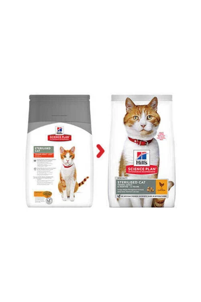 Hills Tavuk Etli Kısırlaştırılmış Yetişkin Kedi Maması 10 Kg ürün görseli 1