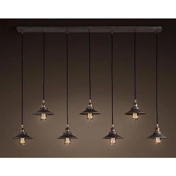 Mylights Retro Masa Üstü Sıralı Avize Rustik Avize 120 Cm ürün görseli 1