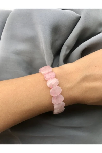 Pembe Kuvars Bileklik - Resim 3