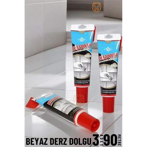 ModaCar Beyaz Derz Dolgu Macunu 3 Tüp 90 Metre Hatfix ürün görseli 1
