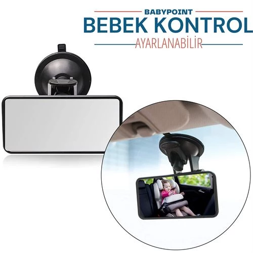 ModaCar BabyPoint Ayarlanabilir Bebek Kontrol Aynası ürün görseli 1