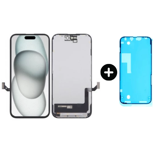iPhone 15 Uyumlu A+ Kalite Lcd Dokunmatik Ekran + Toz Bandı ürün görseli 1