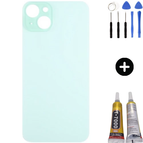 iPhone 15 Plus Uyumlu Arka Pil Batarya Kapak Yeşil + Montaj Seti ürün görseli 1