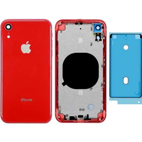 iPhone XR Uyumlu Boş Kasa Kırmızı + Sıvı Ve Toz Bandı ürün görseli 1