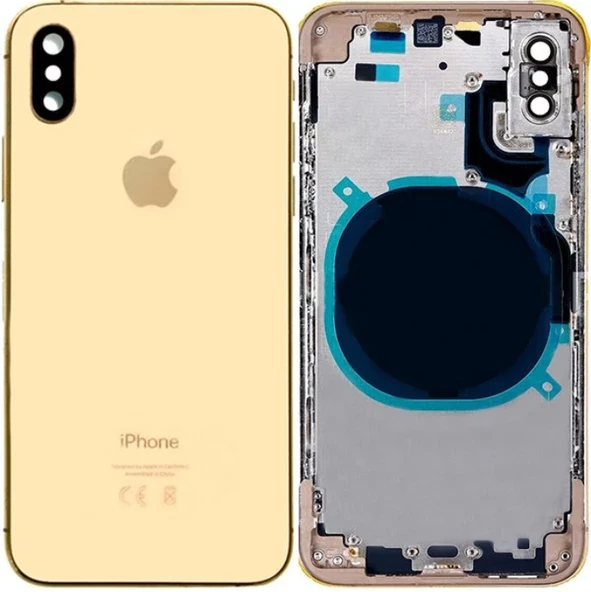 iPhone XS Uyumlu Boş Kasa Gold ürün görseli 1