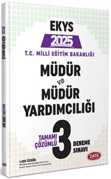 2025 EKYS Müdür ve Müdür Yardımcılığı 3 Deneme Data Yayınları ürün görseli 1