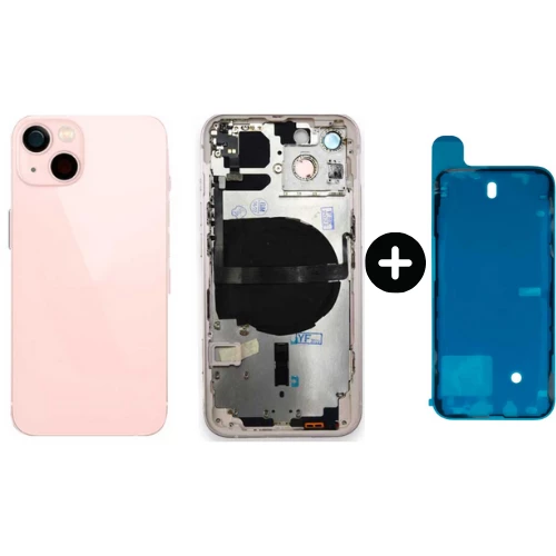 iPhone 13 Uyumlu Boş Kasa Pembe + Sıvı Ve Toz Bandı ürün görseli 1