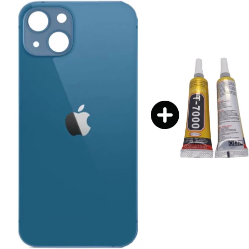 iPhone 13 Uyumlu Arka Pil Batarya Kapak Mavi + B7000 ürün görseli 1