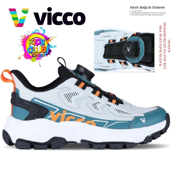 Vicco Bard Akıllı Bağcık Mekanizmalı Ortopedik Çocuk Spor Ayakkabı ürün görseli 1