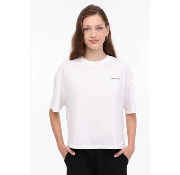 Lumberjack Wb Boxy Cnecck 11GF601 Kadın T-shirt ürün görseli 1