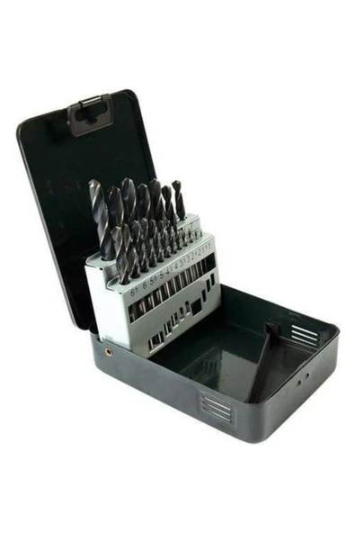 GFB 1mm - 10mm Arsında Matkap Ucu Seti (siyah-beyaz) 19pcs Set ürün görseli 1
