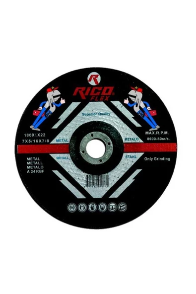 Rico 180-3-22,23 Metal Kesici Taş 10'lu ürün görseli 1