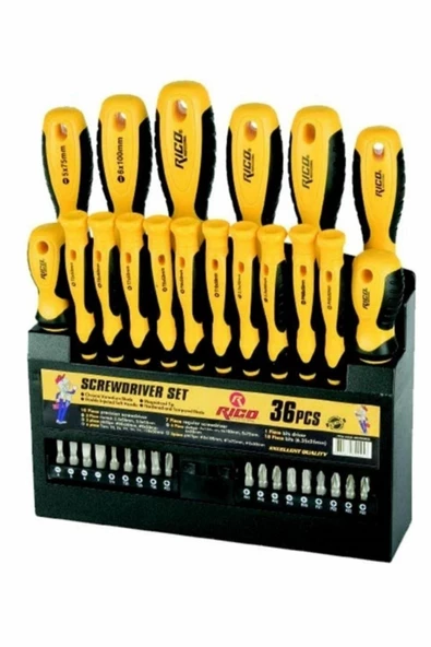 Rico 003-RK0025 36PC Tornavida Klasik Set ürün görseli 1