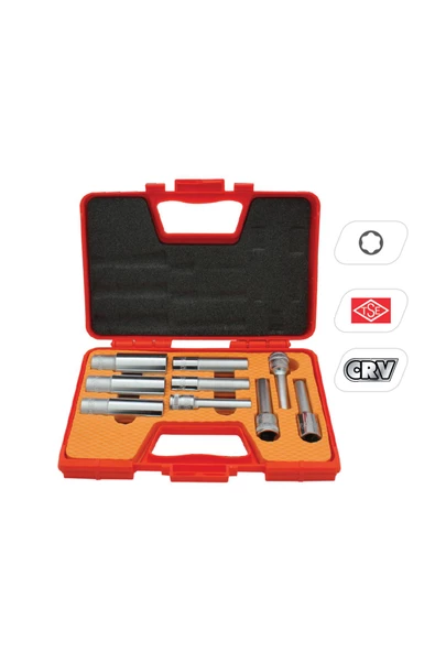 Rico 007-rc7014 9pc 1/2 Iç Torx E Lokma Seti Uzun ürün görseli 1