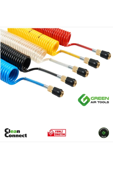 Green Air Tools Green 8*12 PU 15 Metre Jacklı Hortum ürün görseli 1
