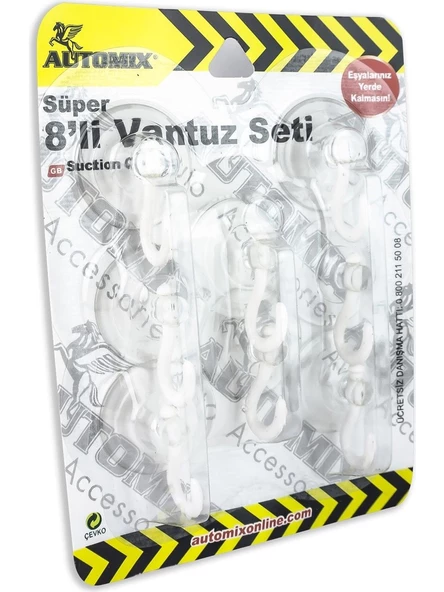 AUTOMİX VANTUZ SET 8'Lİ ürün görseli 1